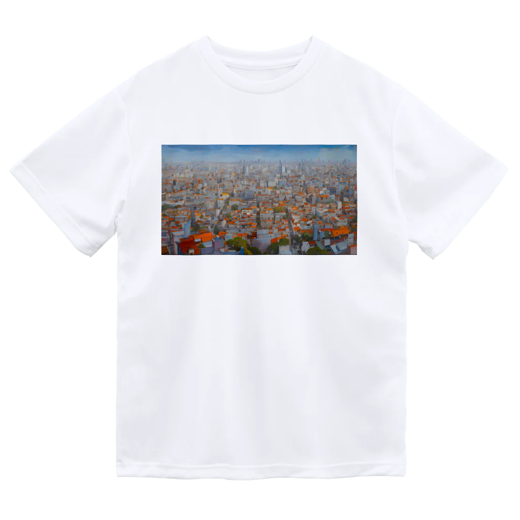 schaalの都市の風景 ドライTシャツ