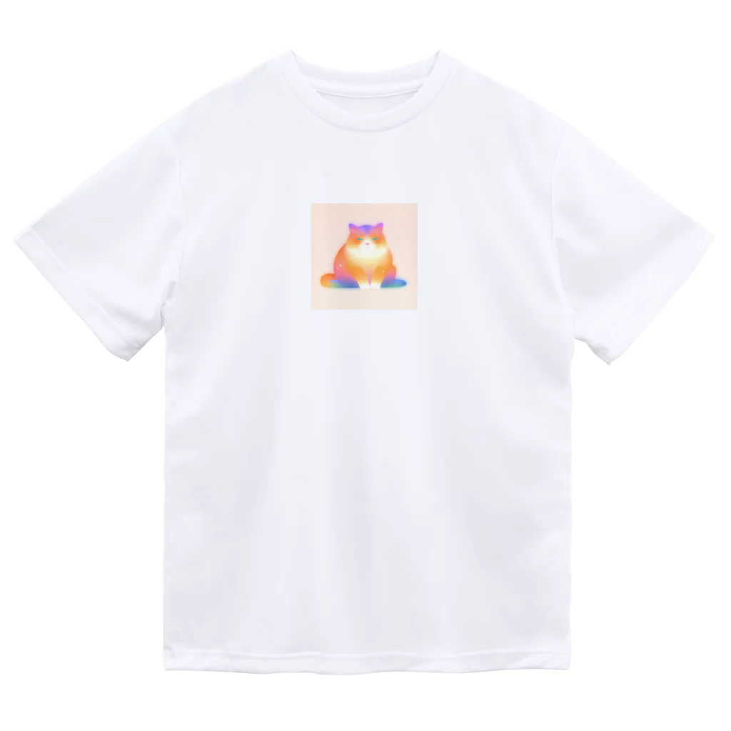 aoking_のグラデーション猫 Dry T-Shirt