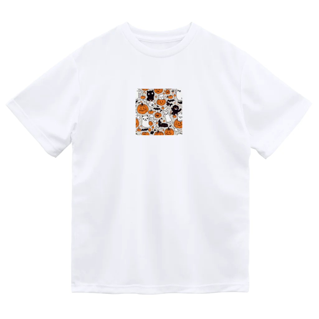 猫猫猫のハロウィン　猫　かぼちゃ ドライTシャツ