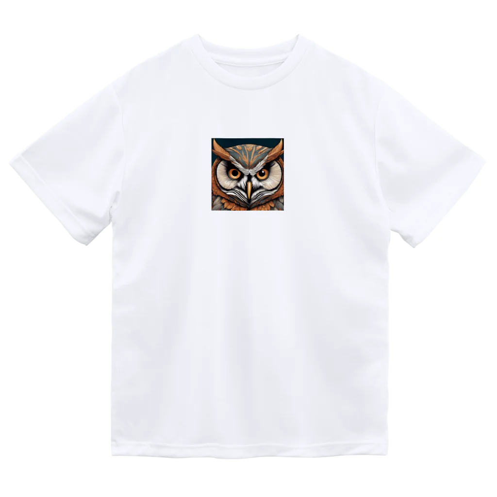 kstm_comのフクロウくんグッズ ドライTシャツ