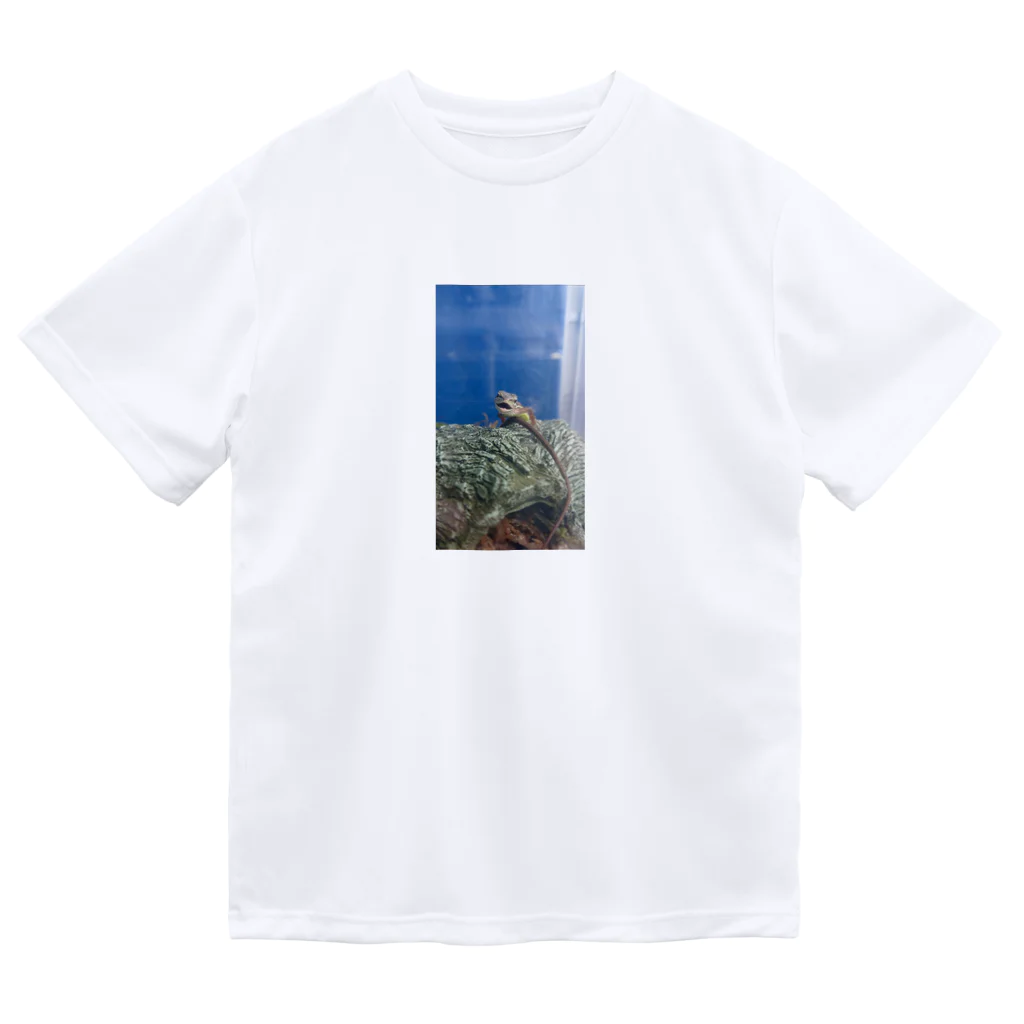 Makoto_Kawano Designの笑うトカゲ Dry T-Shirt