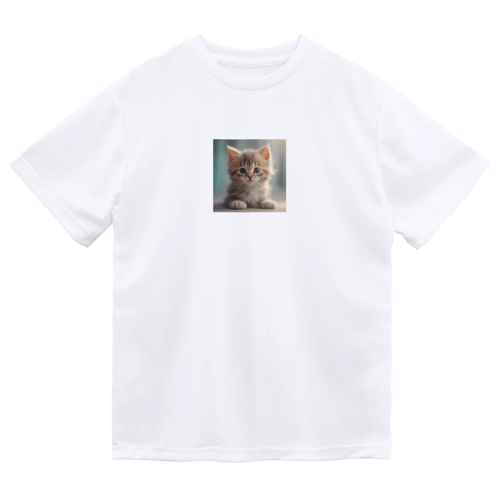 アルタイルの可愛い仔猫のイラストグッズ Dry T-Shirt