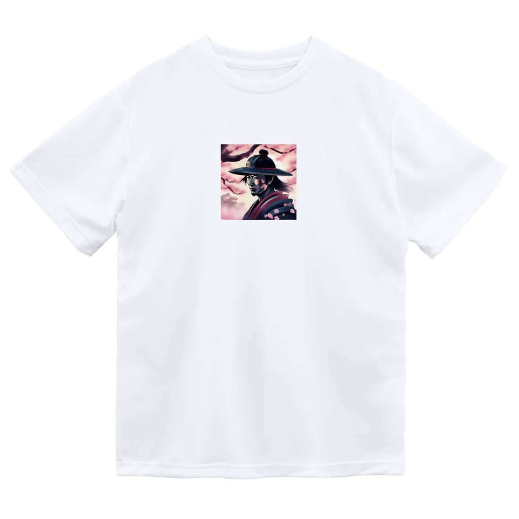 samurai-isの桜とサムライ ドライTシャツ