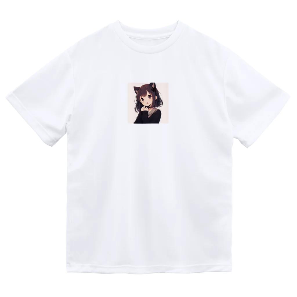 Droショップの猫耳っ娘 ドライTシャツ