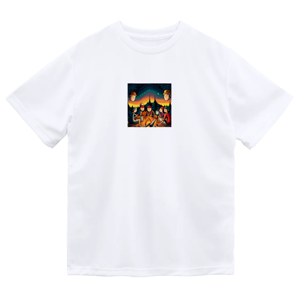mudouの焚火を囲んで和む Dry T-Shirt