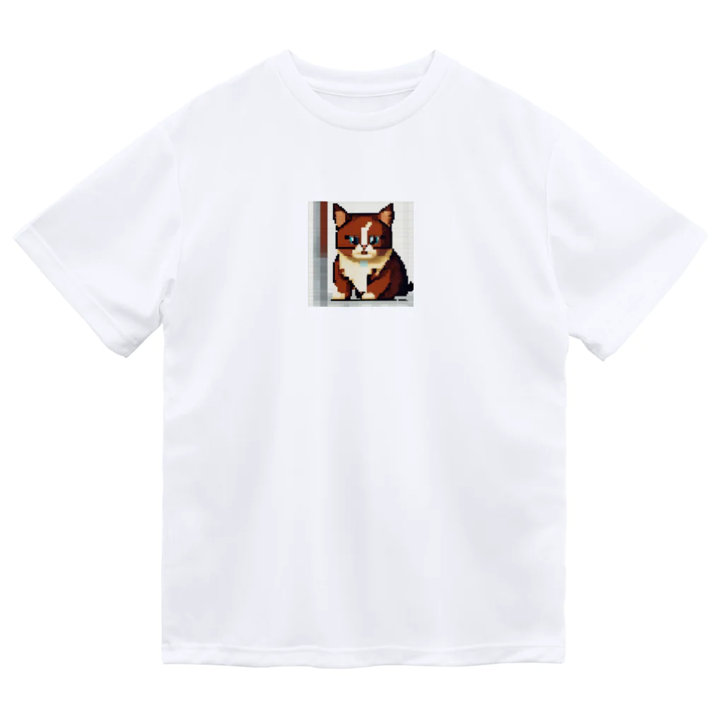 kindonesiaのドット絵のマンチカン ドライTシャツ