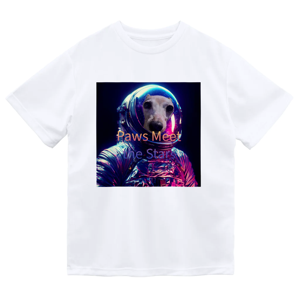 Toggle on.の宇宙犬 ドライTシャツ