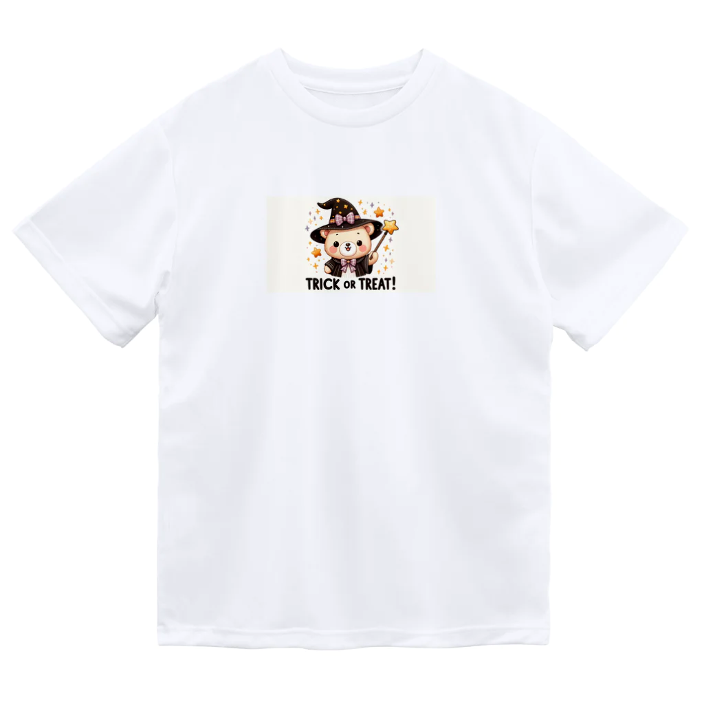 yusaki55maikingのハロウィンのクマウィン ドライTシャツ