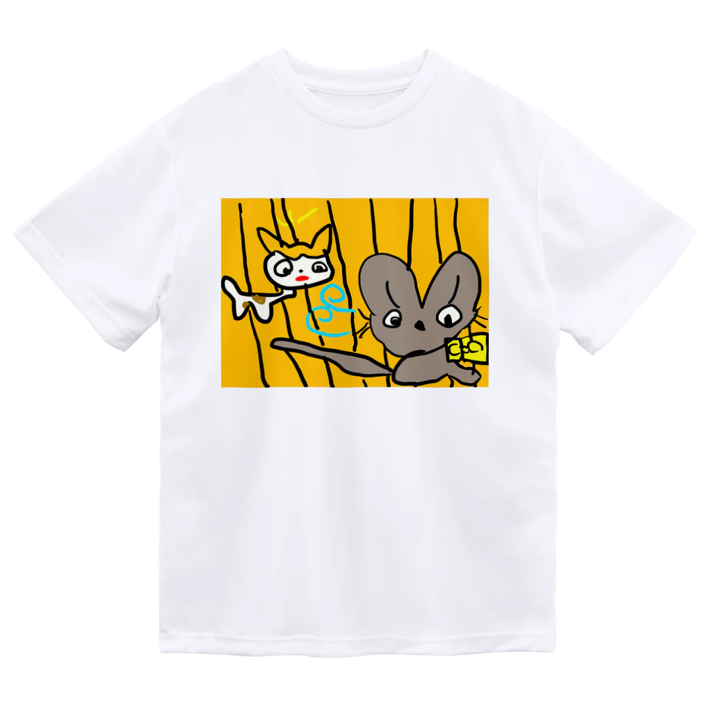 penguin-penpenのねこ＆ねずみ ドライTシャツ