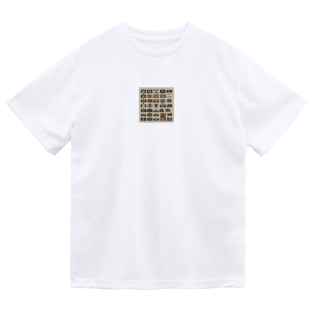 毎日がにゃんとも幸せ マサッチShopのレトロカメラ　ドット絵 ドライTシャツ