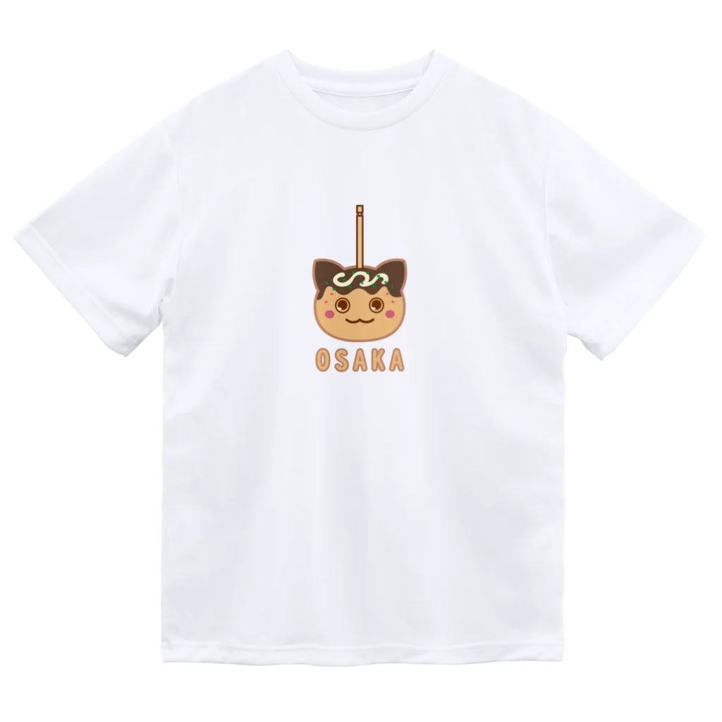elmi_niikawaのネコたこ焼き ドライTシャツ