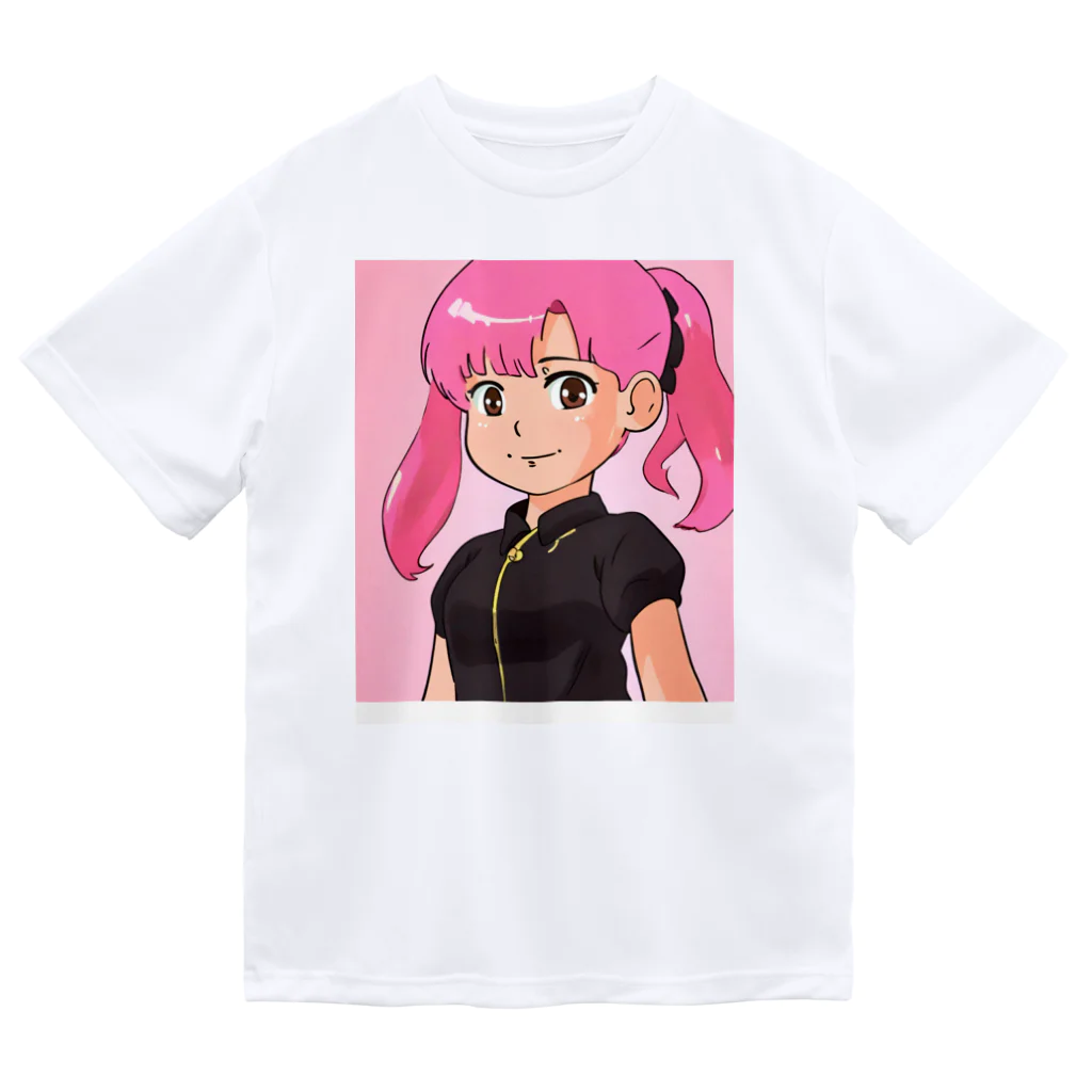 ワンダーワールド・ワンストップのピンク髪の女の子④ Dry T-Shirt