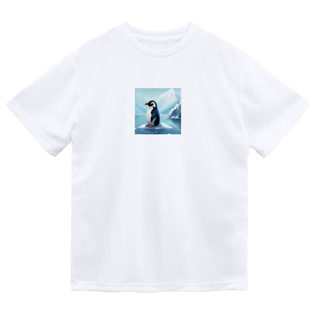 AIワクワクのイラストのペンギン Dry T-Shirt