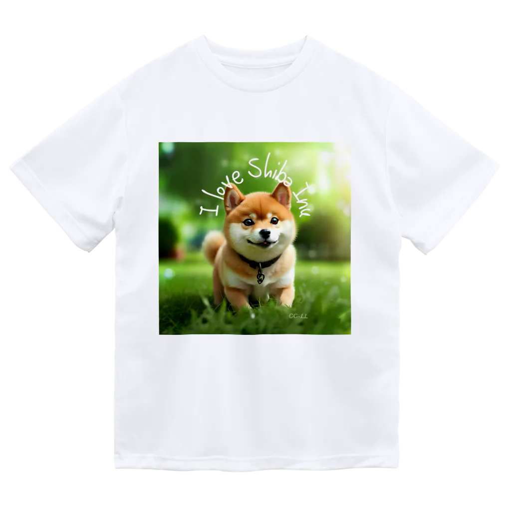 CC-LL (クク・ルル)の【柴犬】フォトリアル ドライTシャツ