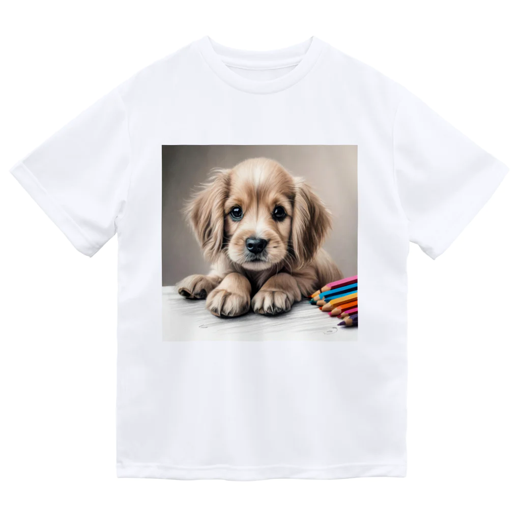 つぶらな瞳の子犬グッズ屋さんのつぶらな瞳の可愛い子犬② Dry T-Shirt