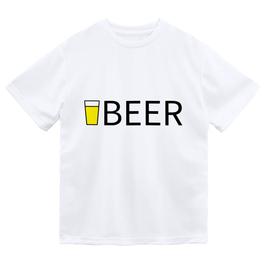 BEERのビール_ロゴ(透過) ドライTシャツ