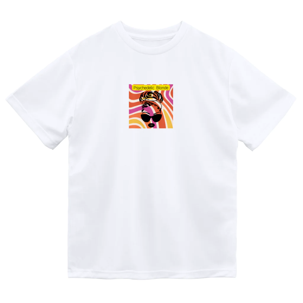 でざいん屋くろすけのPsychedelic Blonde Dry T-Shirt