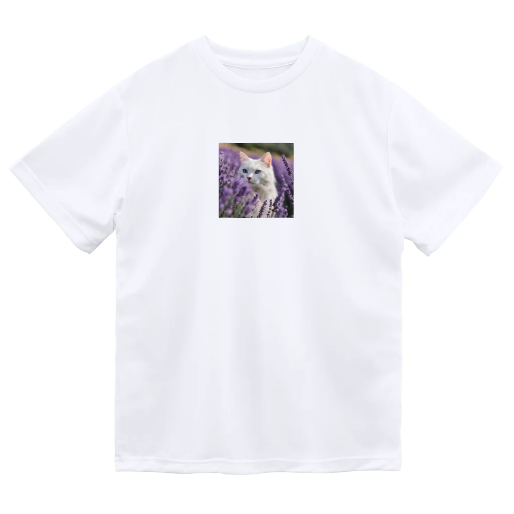 capcat1919のラベンダー猫 Dry T-Shirt