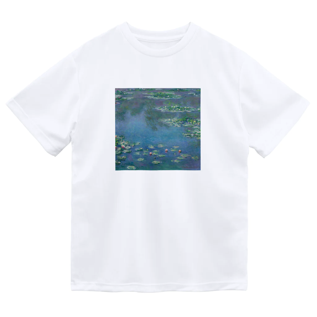 名画館のモネ「睡蓮①」　クロード・モネの絵画【名画】睡蓮シリーズ ドライTシャツ