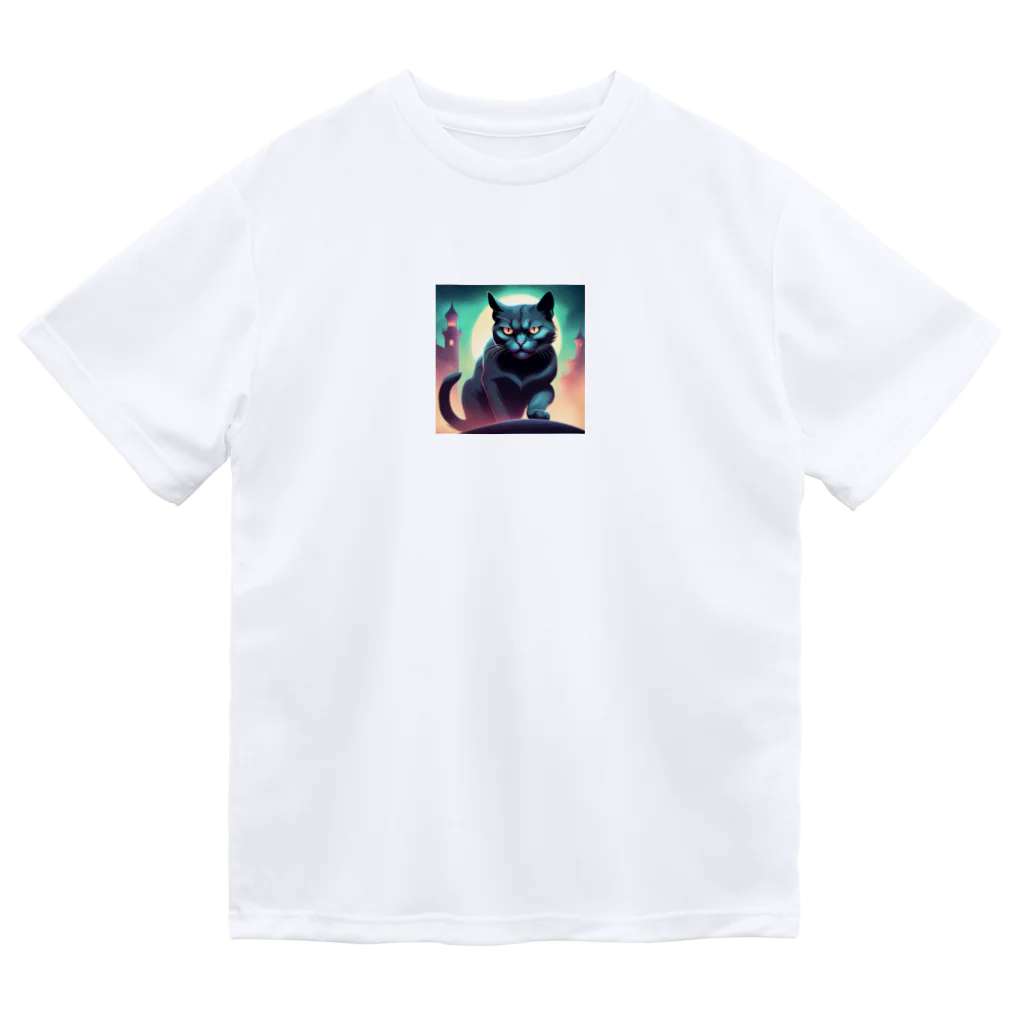 yumena_のこちらを睨むねこ Dry T-Shirt