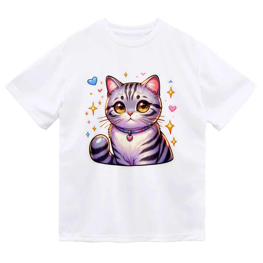 Stellaのアメショーのメイちゃん　キュート猫シリーズ ドライTシャツ