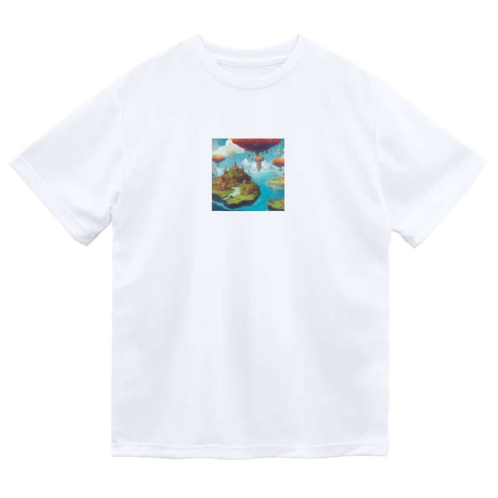 G7のショップの 幻想の浮遊アイランド コレクション（Fantastical Levitating Islands Collection） Dry T-Shirt