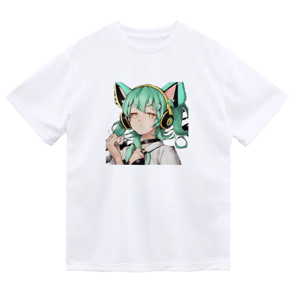 VOCALOID風な商品をのVOCALOID風猫耳 透過version ドライTシャツ