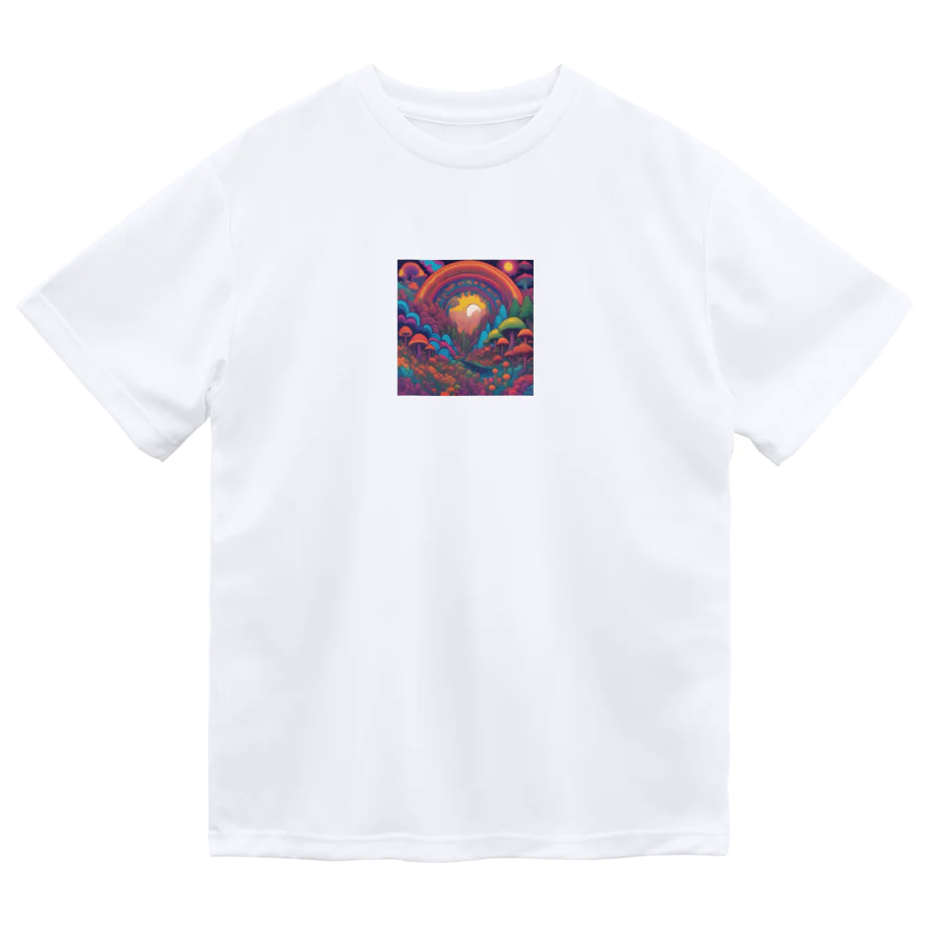 yt shopのサイケな自然イラストグッズ Dry T-Shirt