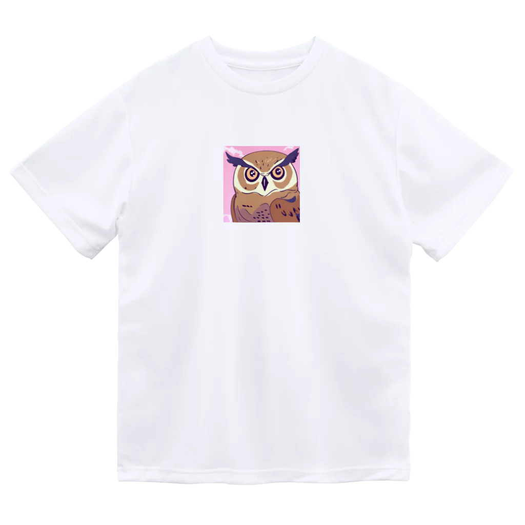 OWIの幸運ふくろうグッズ ドライTシャツ