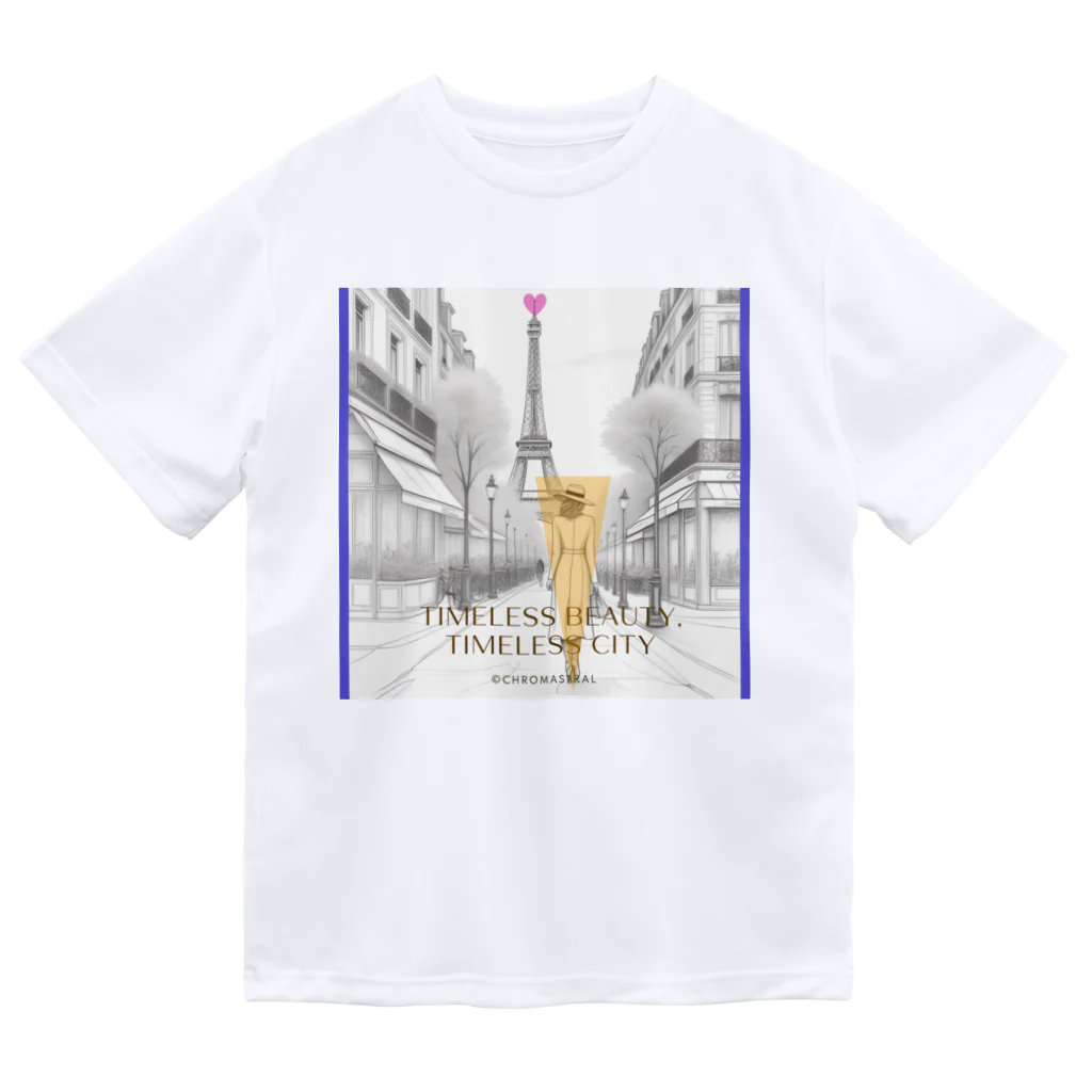 ChromastrAlのTimeless Beauty, Timeless City - パリの魅力を感じる洗練されたデザイン Dry T-Shirt