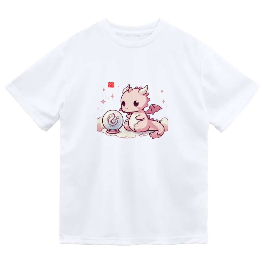 garireoの干支のかわいい龍 ドライTシャツ