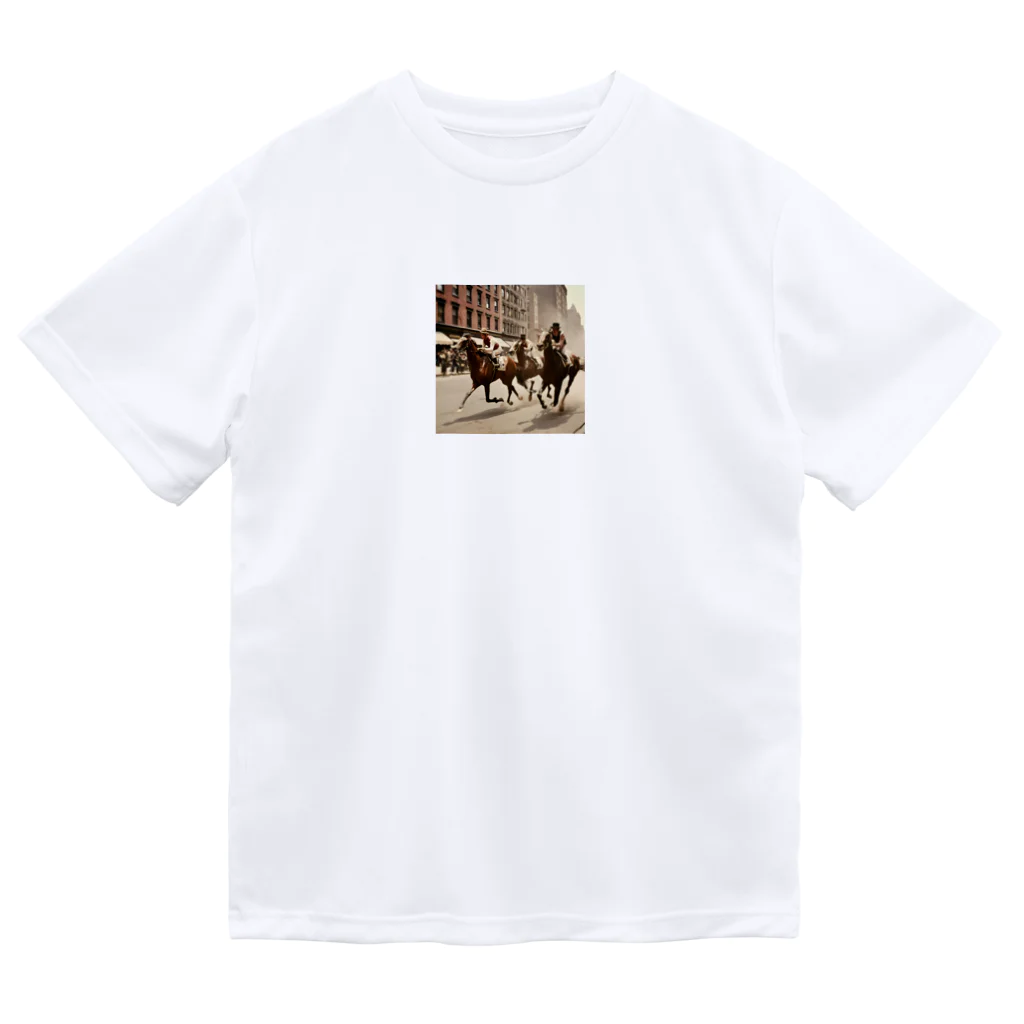 うまうまのclassic horse ドライTシャツ