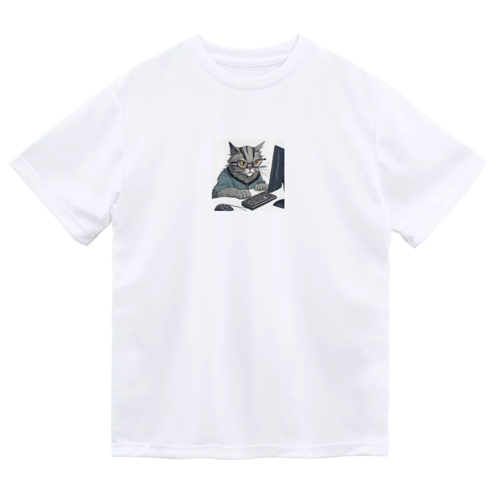 猫の森の開発者猫 Dry T-Shirt