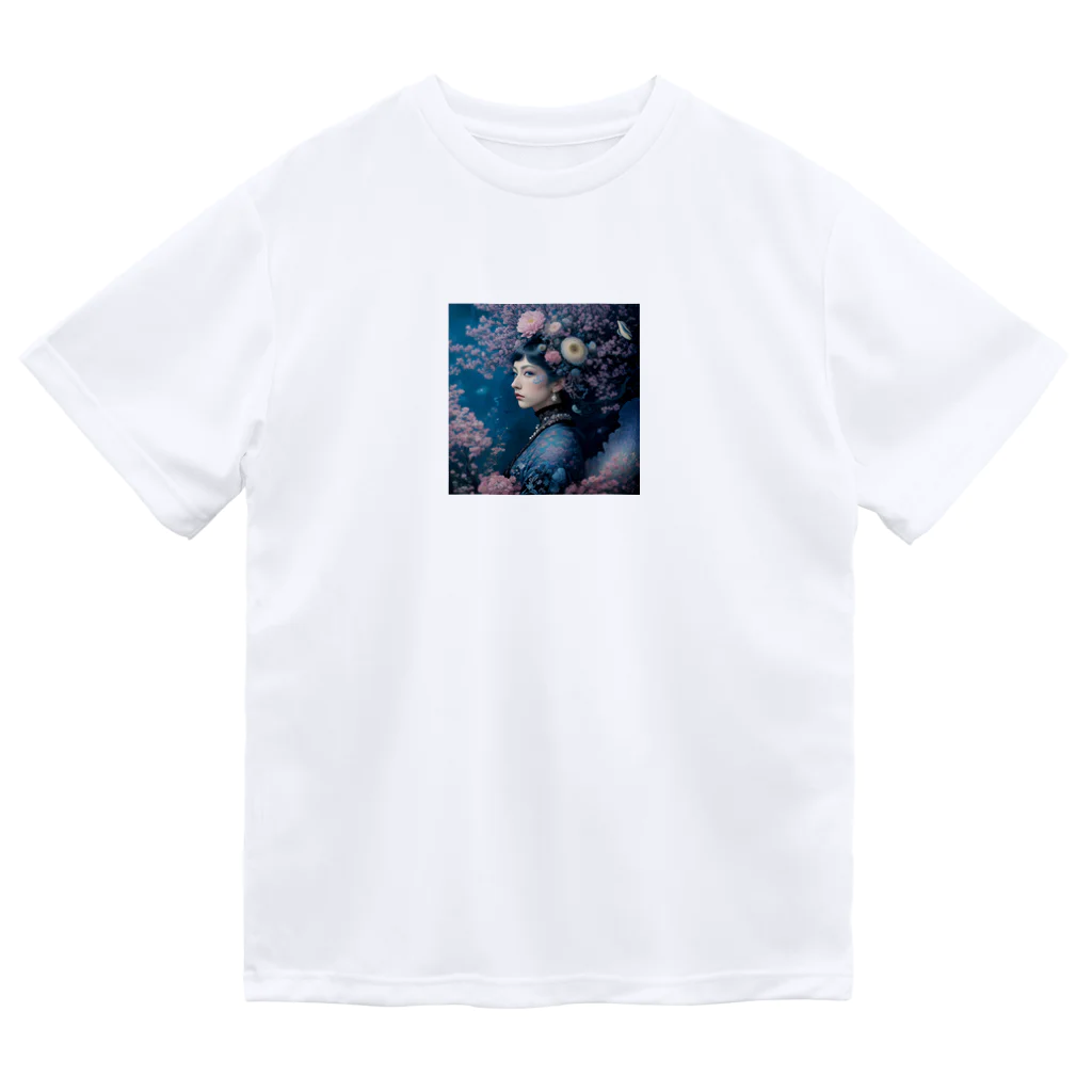 ZZRR12の「夜桜の幻想：桜の精霊」 - "Night Sakura Fantasia: Spirit of the Cherry Blossom" Dry T-Shirt