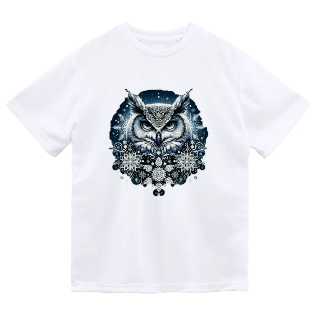 niko&PANDA shopのフクロウリース Dry T-Shirt