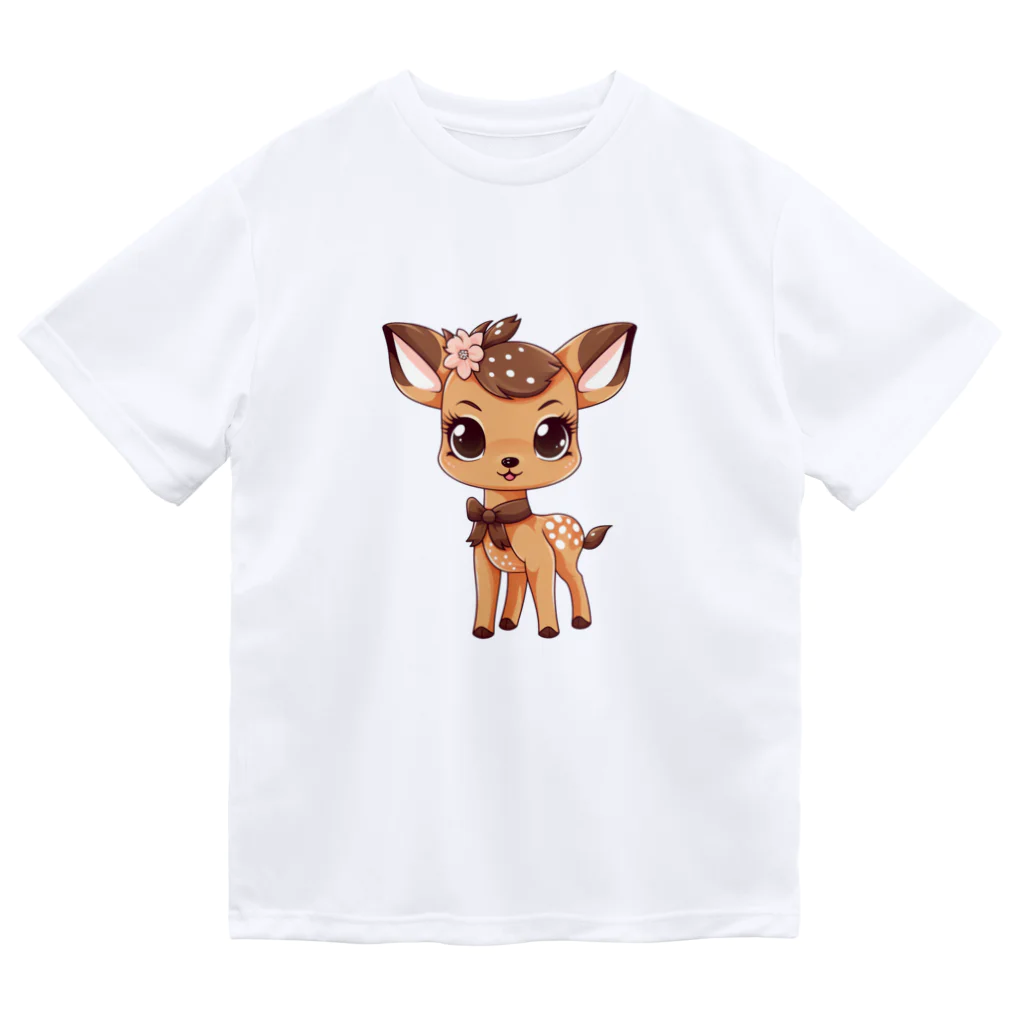 Vasetti_pressの可愛い鹿 Dry T-Shirt