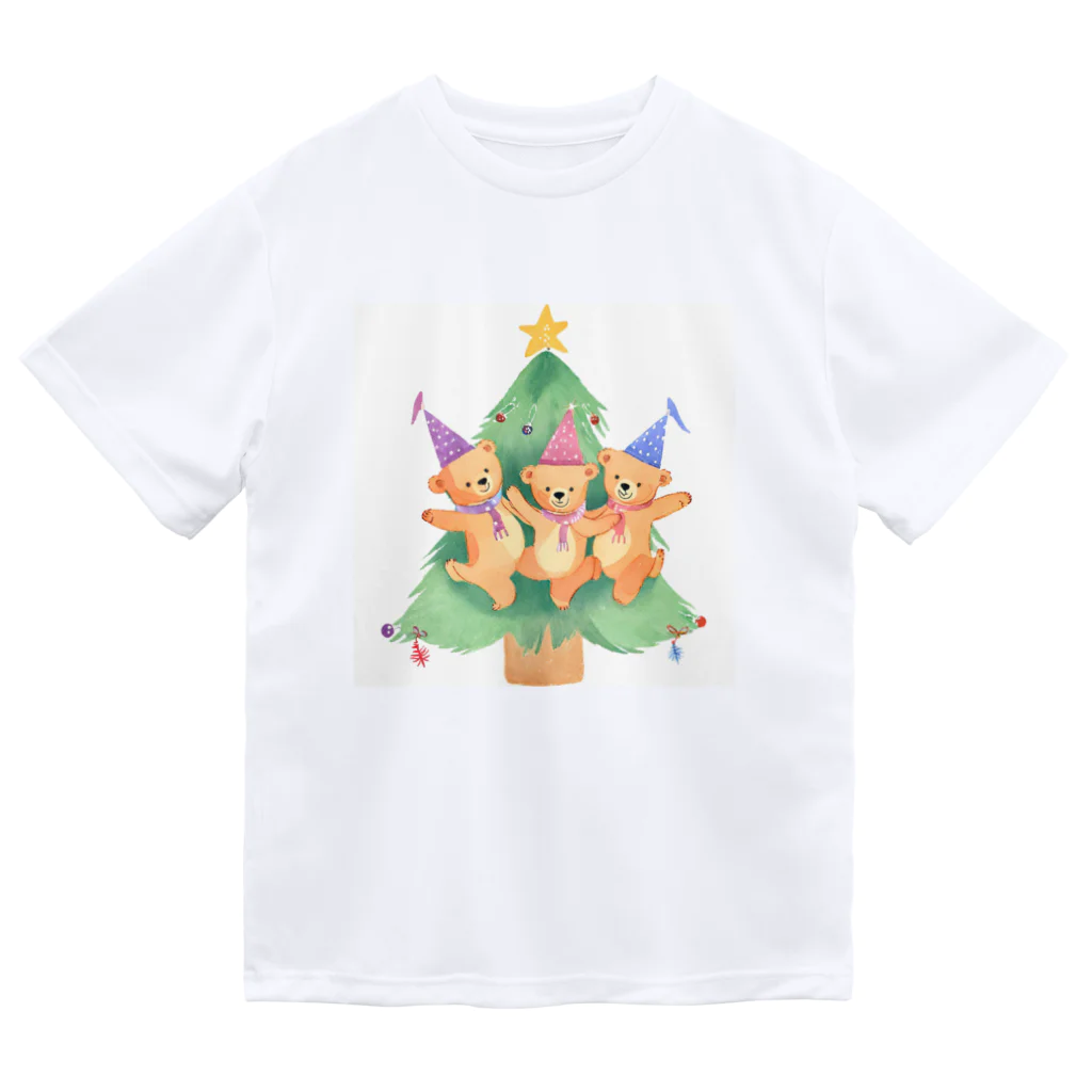 yugorohouseのクリスマスベアーズ ドライTシャツ