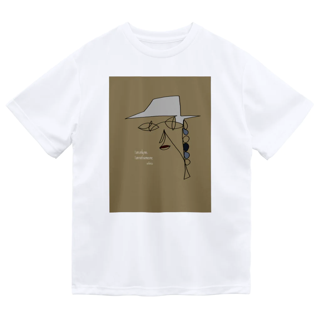 sorbericaの一筆書き三つ編みガール Dry T-Shirt