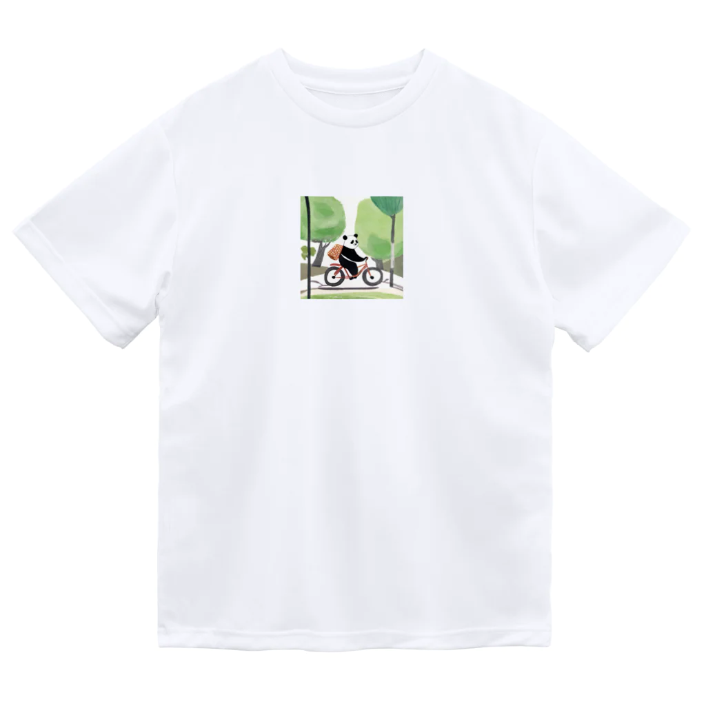 ZOZOZONの自転車パンダ ドライTシャツ