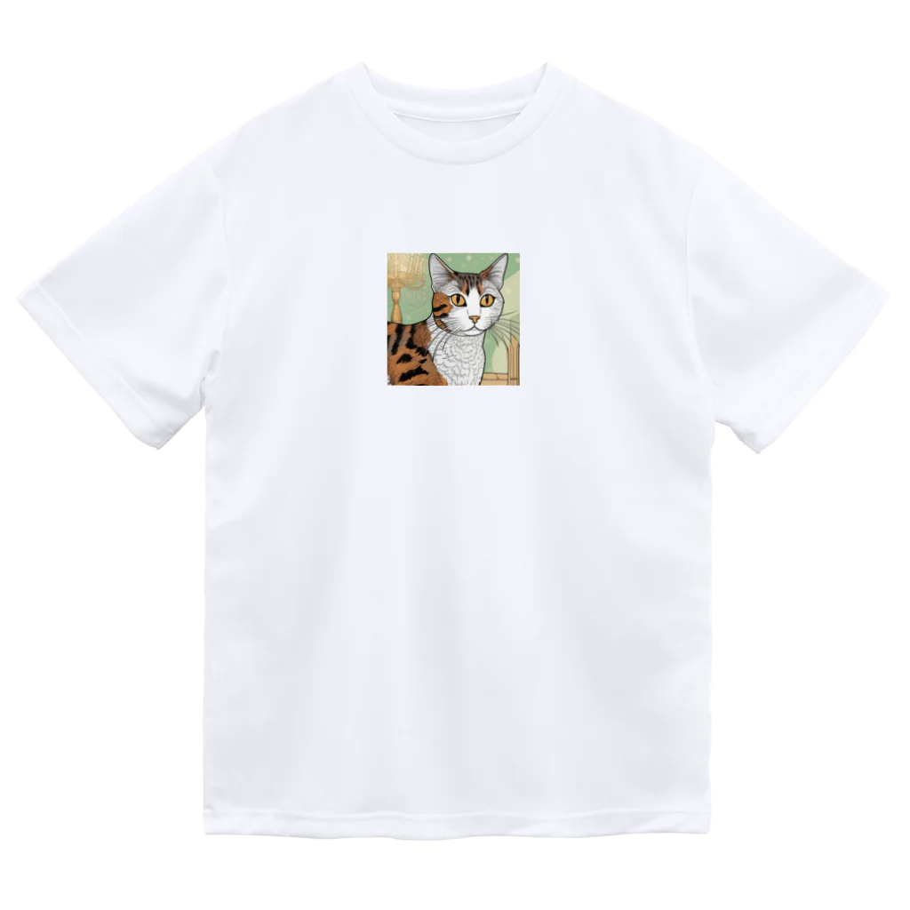 iyashi₋creatersのじっと見つめる猫 ドライTシャツ