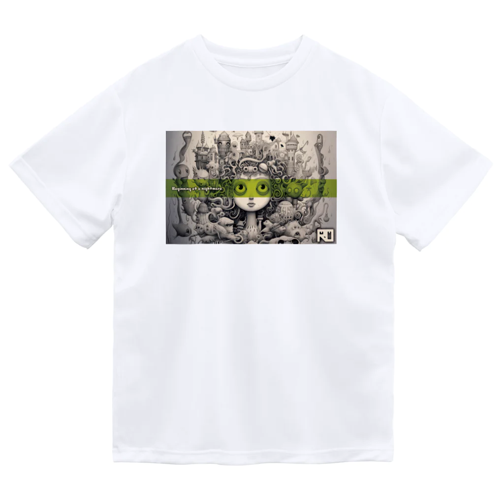 ROのBeginning of a nightmare 2 (Green Line) Dry T-Shirt