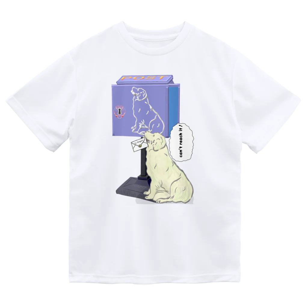 月夜のタツノオトシゴのDog Post Dry T-Shirt