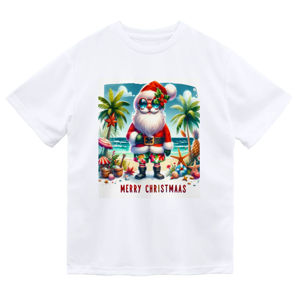 TACHYONJAPANのMerry Christmasシリーズ　サンタのサマークリスマス」 ドライTシャツ