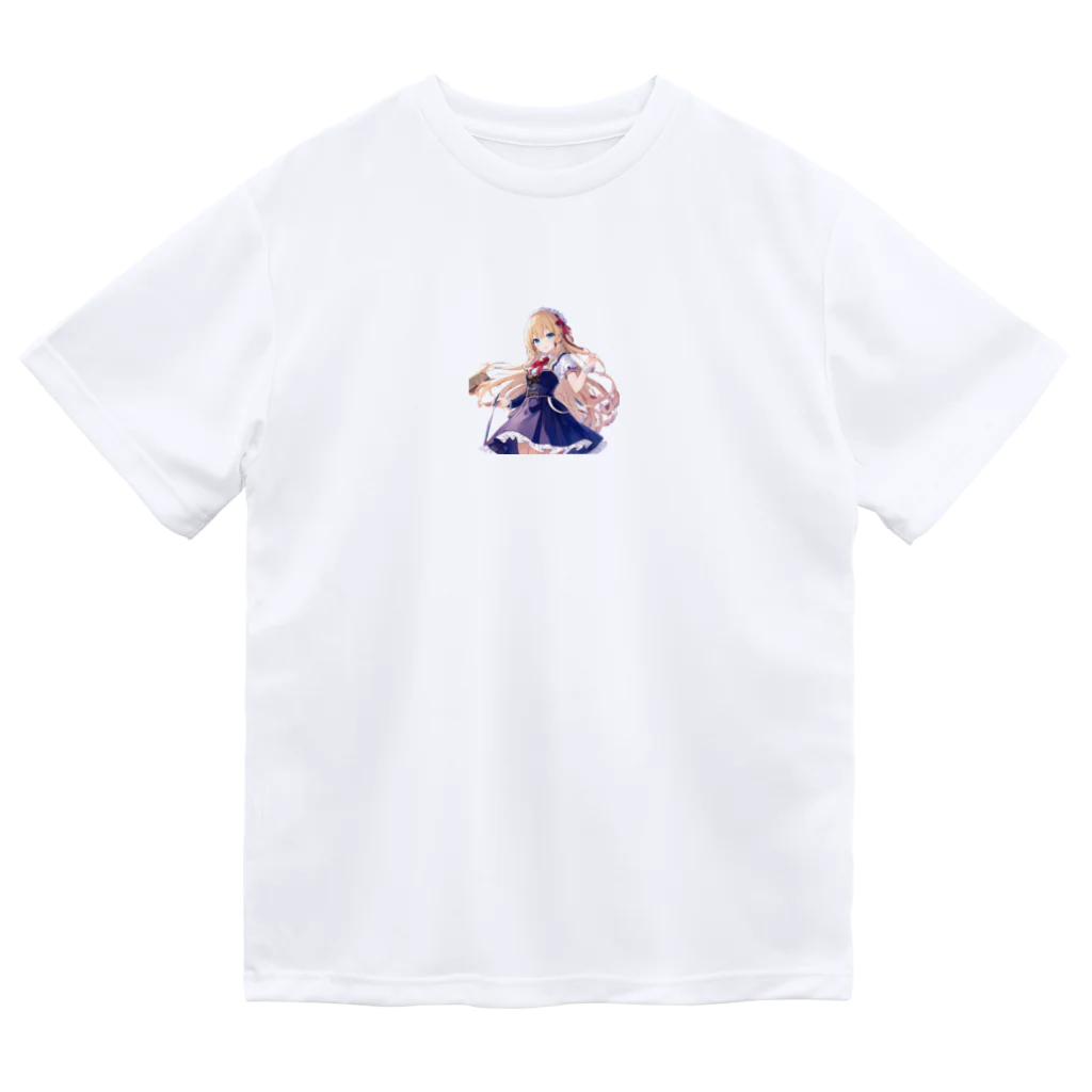 かわいい女の子とシュールな絵のアリスマーガレットちゃん Dry T-Shirt