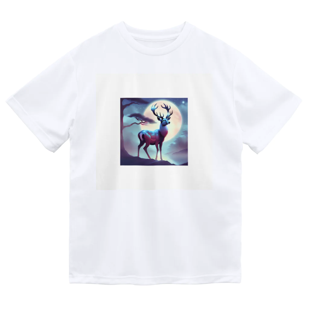 神秘的な動物達の神秘的な鹿 Dry T-Shirt