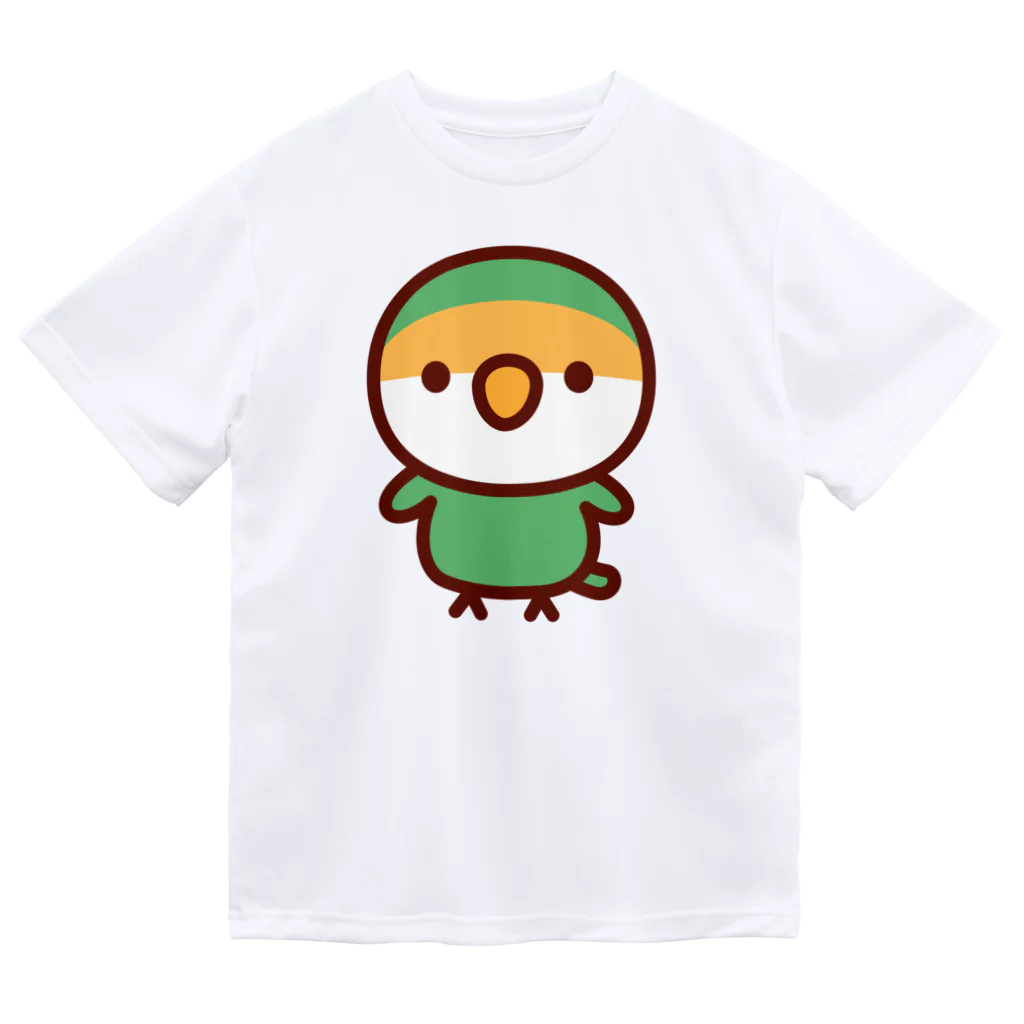 いんこ屋堂のコザクラインコ（ブルーチェリー） ドライTシャツ