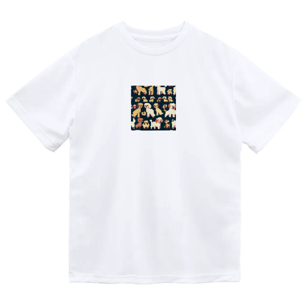 omamesan-1999のドッド絵　トイプードル Dry T-Shirt