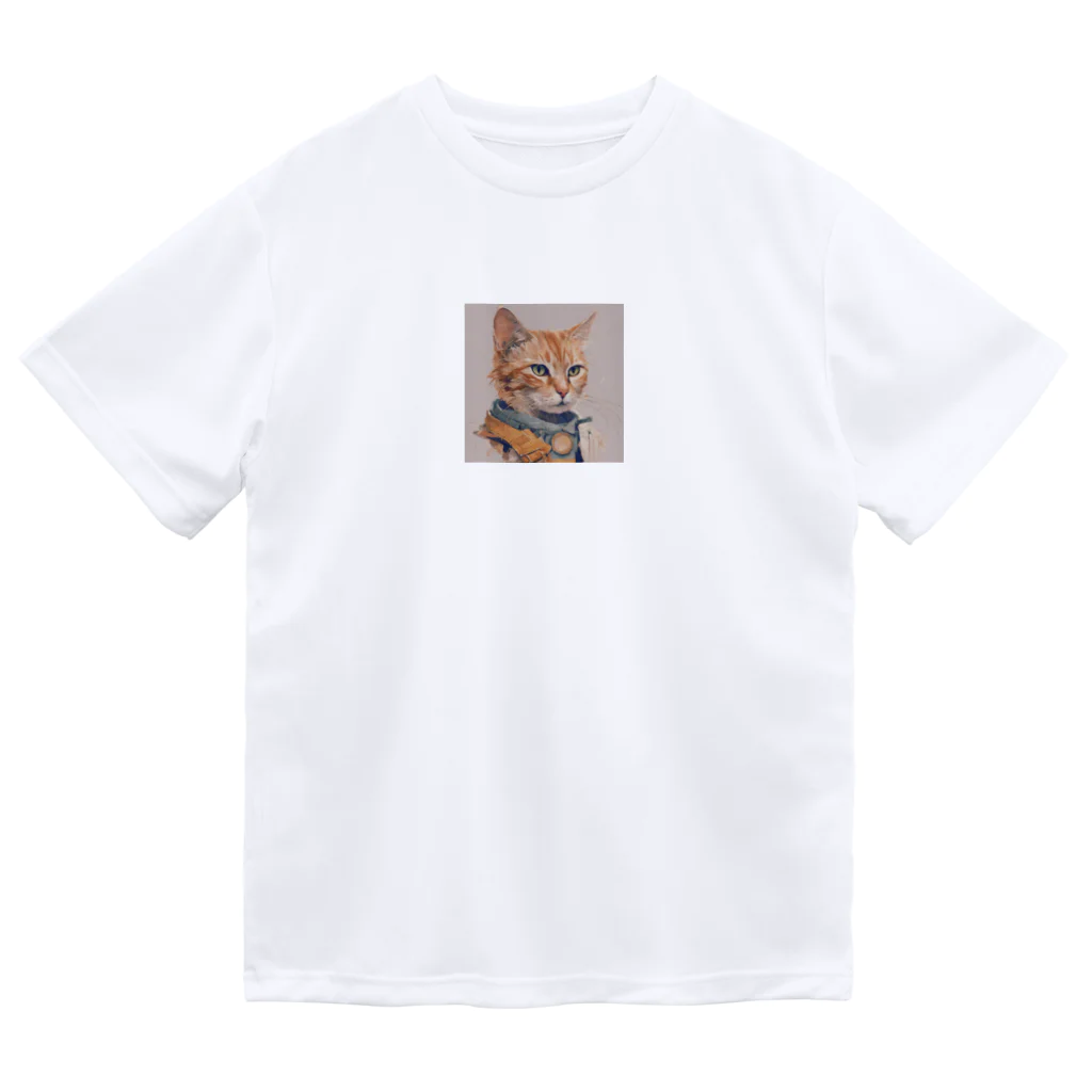 ミシンの猫 ドライTシャツ