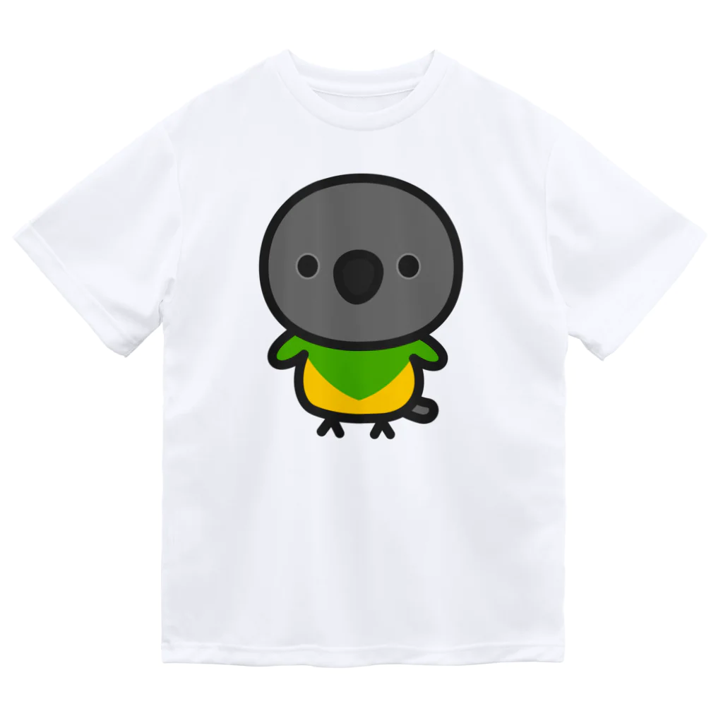 いんこ屋堂のネズミガシラハネナガインコ ドライTシャツ