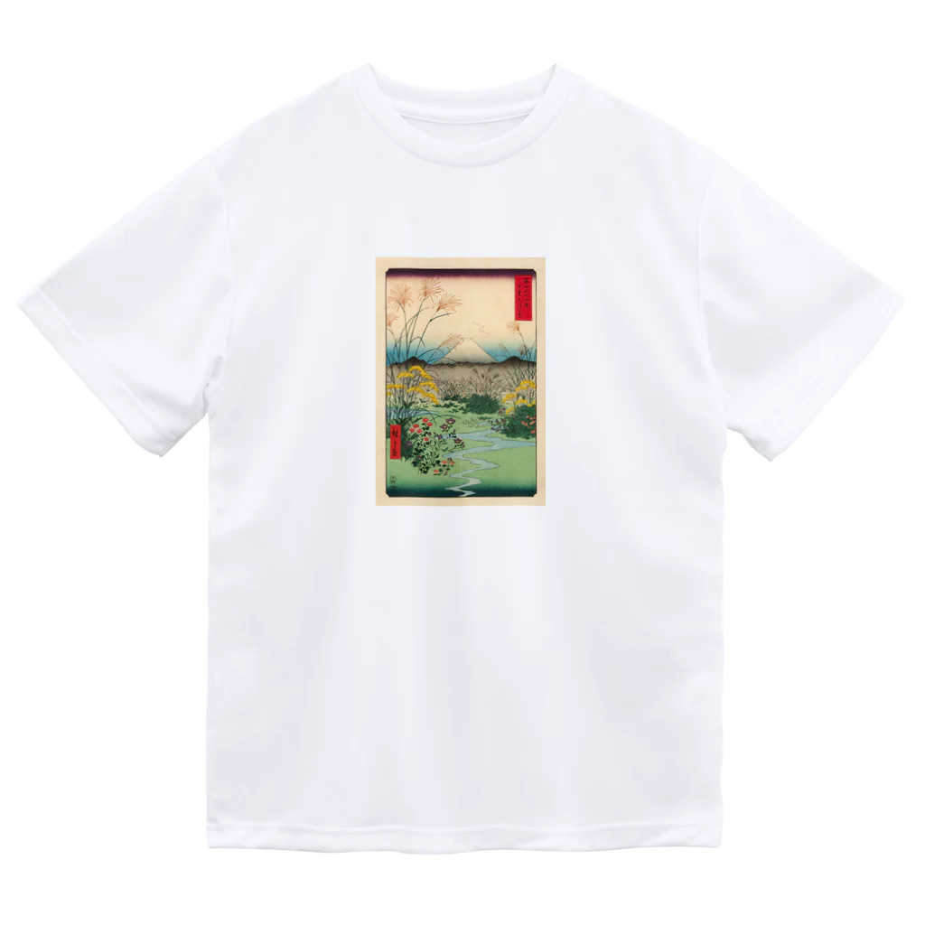 浮世絵屋の広重「冨二三十六景㉛　甲斐大月の原」歌川広重の浮世絵 ドライTシャツ